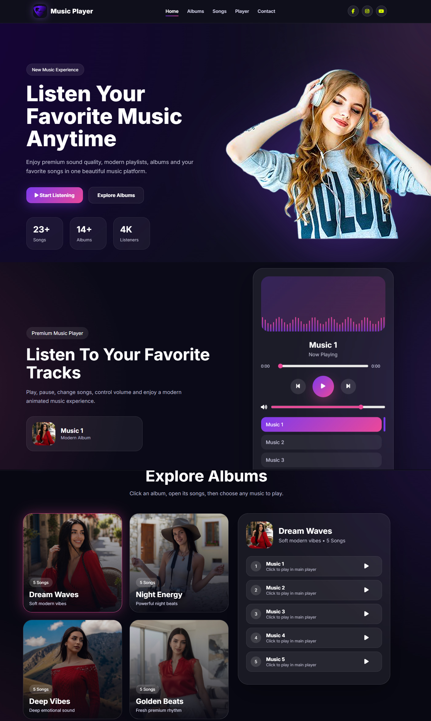 Music Website